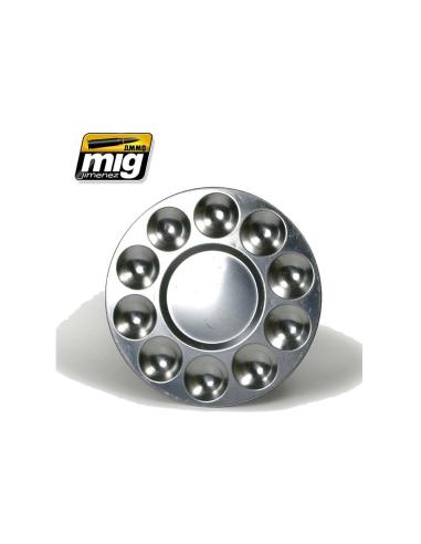 AMMO BY MIG JIMENEZ ALUMINIUM PALLET 10 WELLS 8009