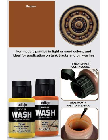 VALLEJO MODEL WASH 76513 BROWN