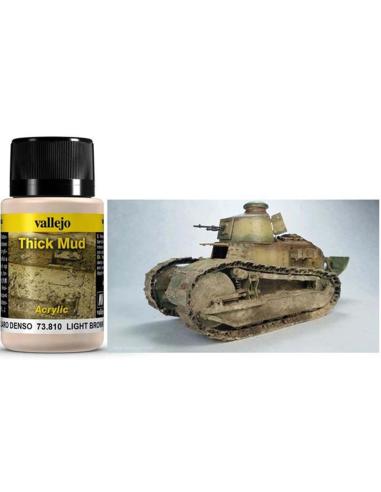 VALLEJO WEATHERING 73810 LIGHT BRWN THICK M 40ML