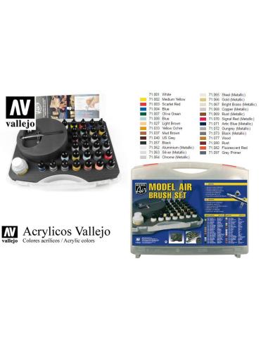 VALLEJO MODEL AIR 71172 COLOR SET AND AIRBRUSH