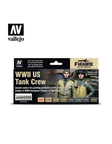 VALLEJO WWII US TANK CREW COLOR SET 70186