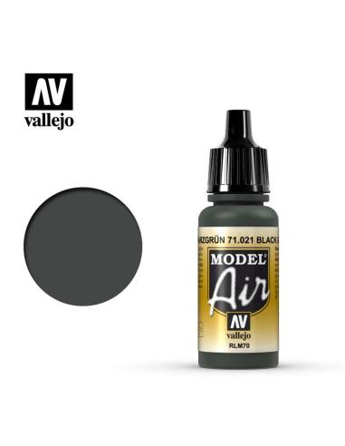 VALLEJO MODEL AIR 71021 BLACK GREEN RLM70