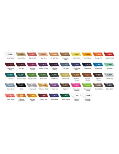 VALLEJO GAME COLOR INSPIRATION COLOR SET