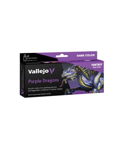 VALLEJO GAME COLOR SET 72194 PURPLE DRAGONS
