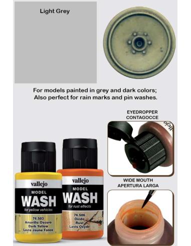 VALLEJO MODEL WASH 76515 LIGHT GREY