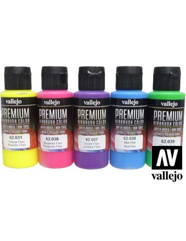 VALLEJO PREMIUM PAINT SET FLUORESCENT 62102