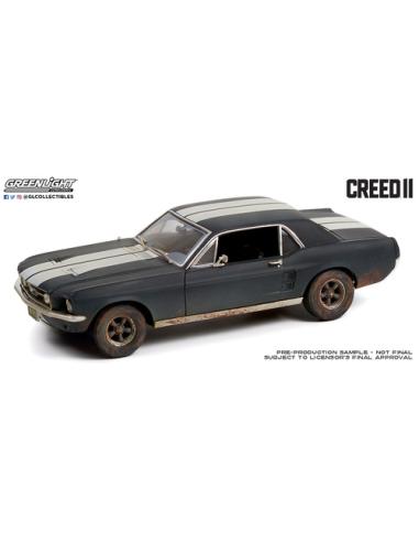 Coche de metal en miniatura Ford Mustang Coupé pelicula Creed II (1967) Greenlight 1/18