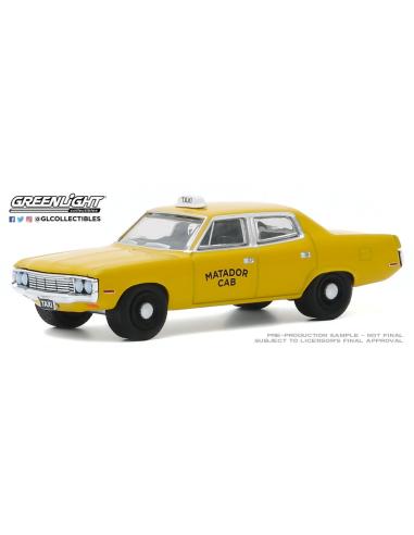 Coche de metal en miniatura Amc Matador "Fare-Master" (1972) Greenlight 1/64
