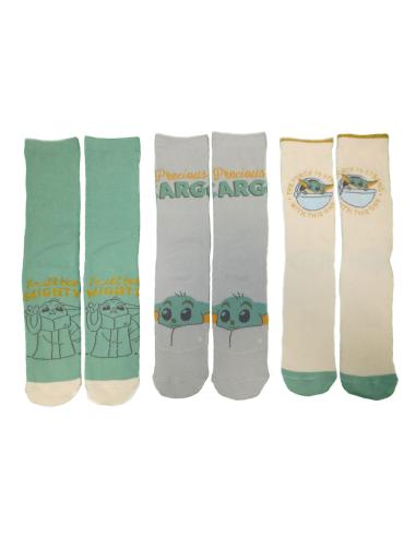 Heroes Inc Star Wars The Mandalorian Pack de 3 Calcetines Grogu L-XL