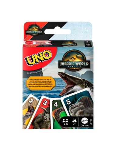 Mattel Jurassic World: El Renacer UNO Juego de Cartas