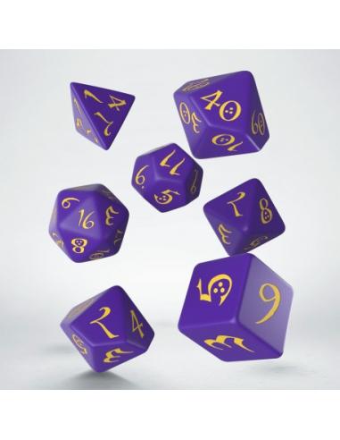 QW DADOS CLASSIC RPG PURPLE & YELLOW SET (7)