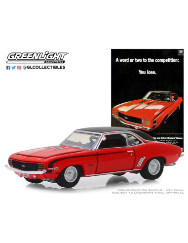 Coche de metal en miniatura Chevrolet Camaro SS “A Word Or Two To The Competition: You Lose.” (1969) Greenlight 1/64