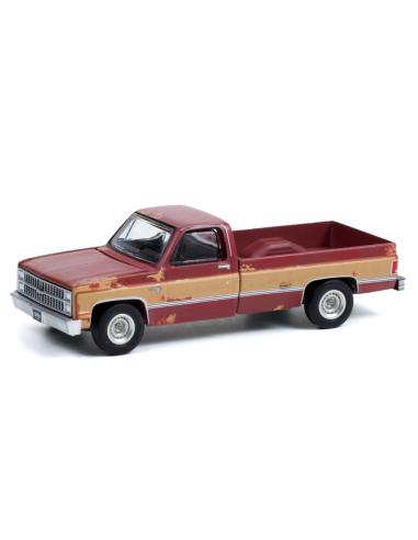 Coche de metal en miniatura Chevrolet Silverado C-10 Detroit Speed, Inc. Series 2 Greenlight 1/64