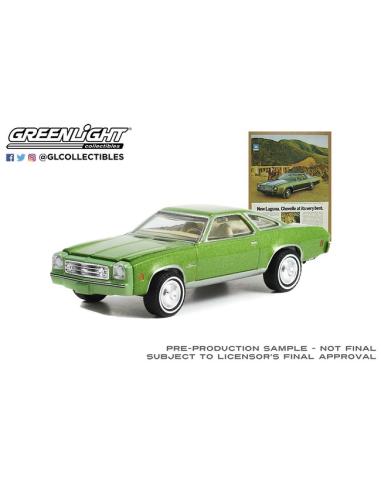 Coche de metal en miniatura Chevrolet Chevelle Laguna "Vintage Ad Cars Series 7" (1973) Greenlight 1/64