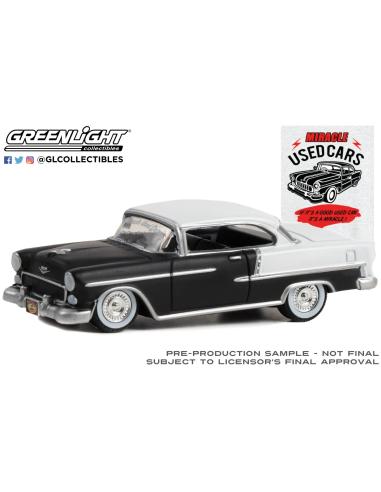 Coche de metal en miniatura Chevrolet Bel Air Lowrider "Knuckle Garage Series 2" (1955) Greenlight 39120 C escala 1/64