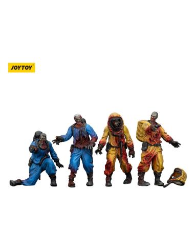 Joy Toy (CN) Zombie Pack de 4 Figuras Dark Source Biochemical Lab Team 8 cm