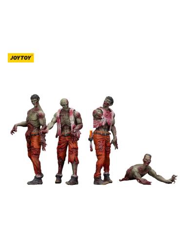 Joy Toy (CN) Zombie Pack de 4 Figuras Dark Source Mechanic Team 8 cm