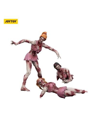 Joy Toy (CN) Zombie Pack de 3 Figuras Dark Source Cheer Leaders 8 cm