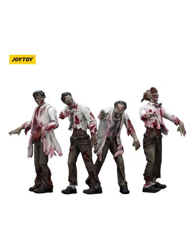 Joy Toy (CN) Zombie Pack de 4 Figuras Dark Source Scientists (Male) 8 cm