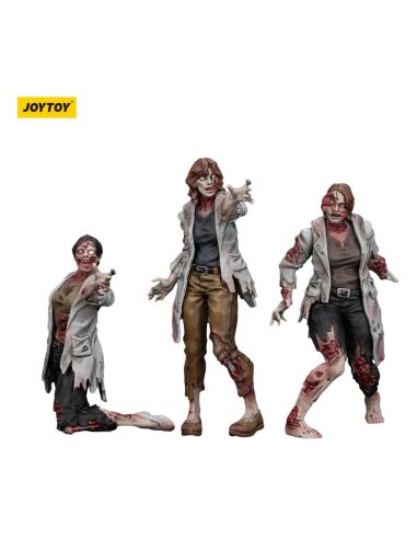 Joy Toy (CN) Zombie Pack de 3 Figuras Dark Source Scientists (Female) 8 cm