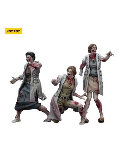 Joy Toy (CN) Zombie Pack de 3 Figuras Dark Source Medics 8 cm