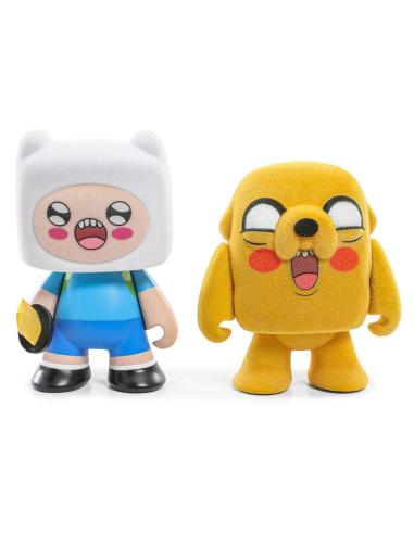 Kidrobot Adventure Time Pack de 2 Minifiguras Finn & Jake Flocked 7 cm