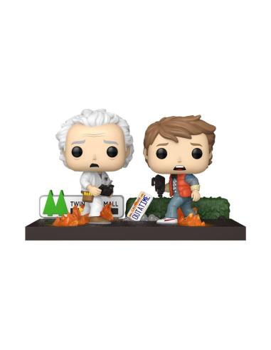 Funko Regreso al Futuro POP Moments Vinyl Figuras Doc&Marty 9 cm