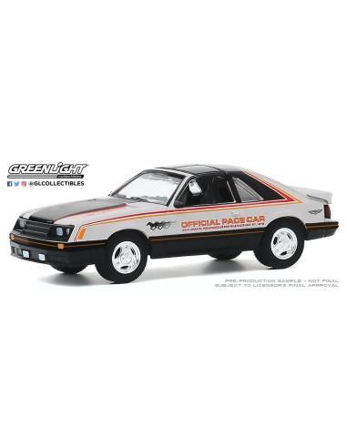 Coche de metal en miniatura Ford Mustang 63rd Indianapolis 500 (1979) Greenlight 1/64