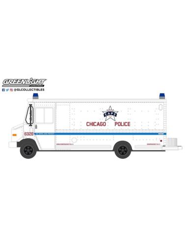 Coche de metal en miniatura Step Van 2019 (CDP) Policía de Chicago Greenlight 1/64