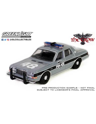 Coche de metal en miniatura Plymouth Gran Fury - Pelicula - The Crow - Inner City Police (1984) Hollywood Series 41 Greenlight 1