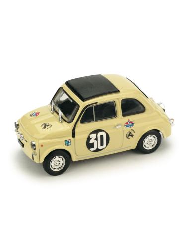 Coche de metal en miniatura Fiat Giannini 500 TV "Coppa Carri, Monza" nº 30 M. Zanetti (1966) Brumm 1/43