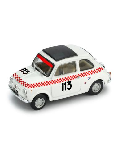Coche de metal en miniatura Fiat Giannini 500TV "5° Trofeo Val Camonica" nº 113 Beppe Dosi (1969) Brumm 1/43