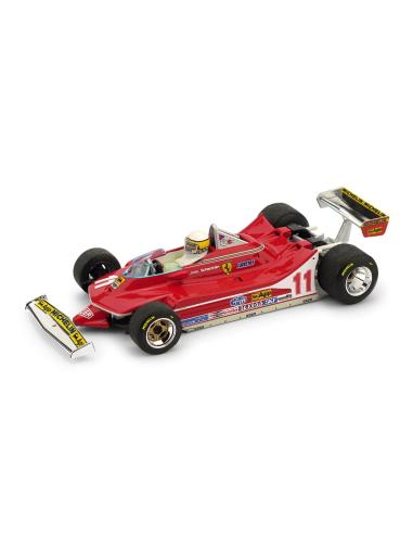 Coche de metal en miniatura Ferrari 312 T4 "1º GP. Italia" nº 11 Jody Schekter (1979) Brumm 1:43