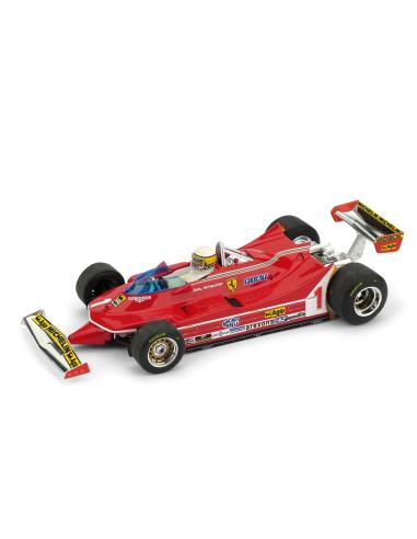Coche de metal en miniatura Ferrari 312 T5 "GP. Argentina" nº 1 Jody Scheckter (1980) Brumm 1:43