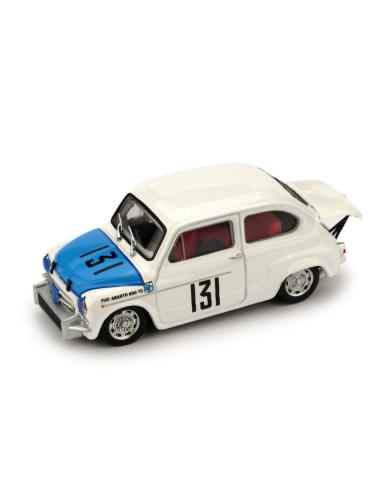 Coche de metal en miniatura Fiat Abarth 850TC "Copa Carri, Monza" nº 131 Franzoni (1965) Brumm 1/43