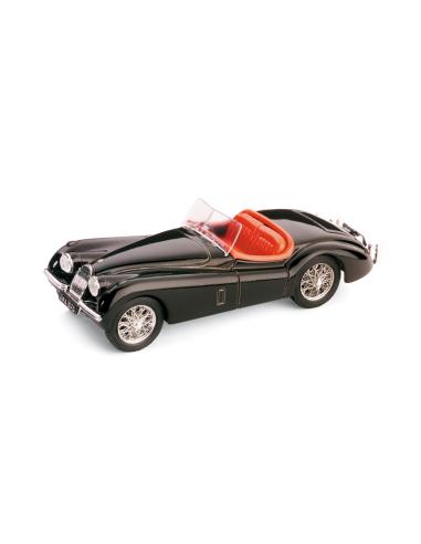 Coche de metal en miniatura Jaguar XK120 Roadster Abierto (1948) Brumm R101-02 escala 1/43