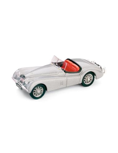 Coche de metal en miniatura Jaguar XK120 Roadster Abierto (1948) Brumm R101-05 escala 1/43