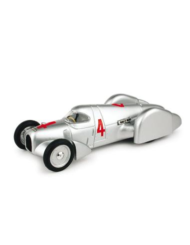 Coche de metal en miniatura Auto Union Recordwagen nº 4 carenado (1937) Brumm R108 escala 1/43