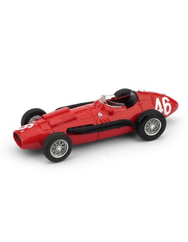 Coche de metal en miniatura Maserati 250F Test Gran Prix Italia Nº 46 Jean Behra y Juan Manuel Fangio (1957) Brumm 1/43