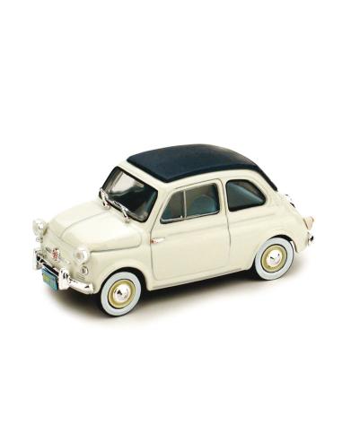 Coche de metal en miniatura Fiat Nuova 500 - versión America (1958) Brumm R377 escala 1/43