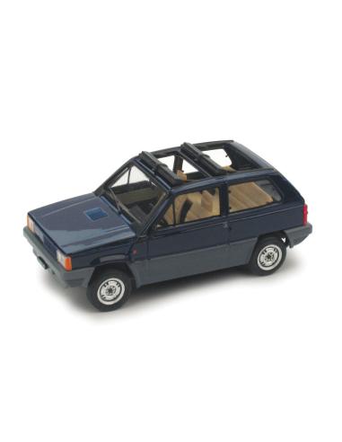 Coche de metal en miniatura Fiat Panda 45 Techo de lona abierto (1981) Brumm R439-02 escala 1/43