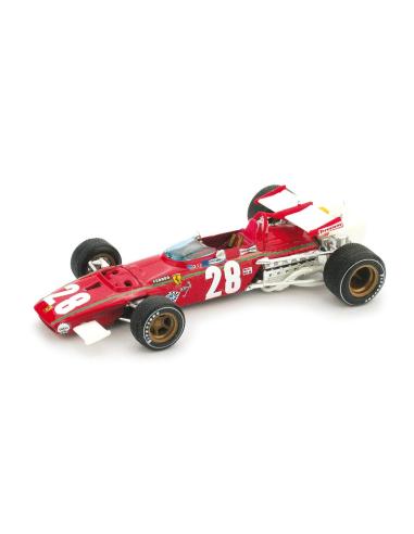 Coche de metal en miniatura Ferrari 312 B "GP. Bélgica" nº 28 Ignacio Giunti (1970) Brumm 1/43
