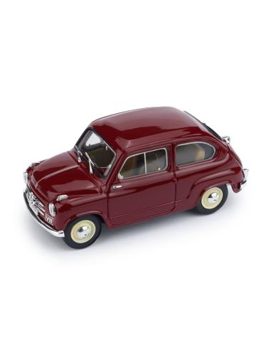 Coche de metal en miniatura Fiat 600 "Polizia Stradale" (1955) Brumm 1/43