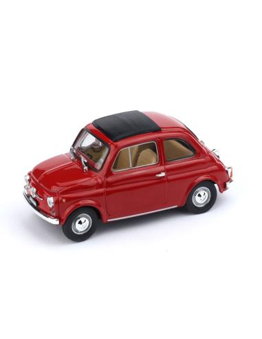 Coche de metal en miniatura Miniatura Fiat 500F (1965) Brumm R455-01 escala 1/43