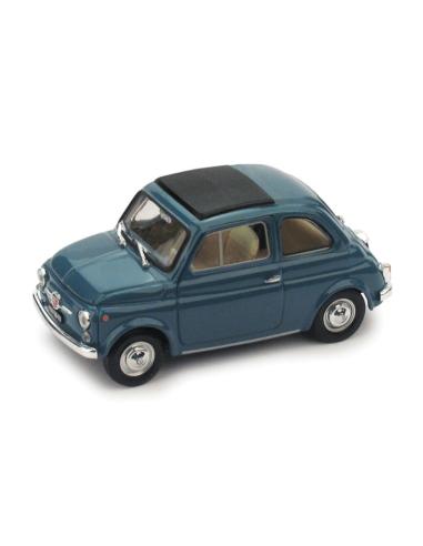 Coche de metal en miniatura Miniatura Fiat 500F (1965) Brumm R455-08 escala 1/43