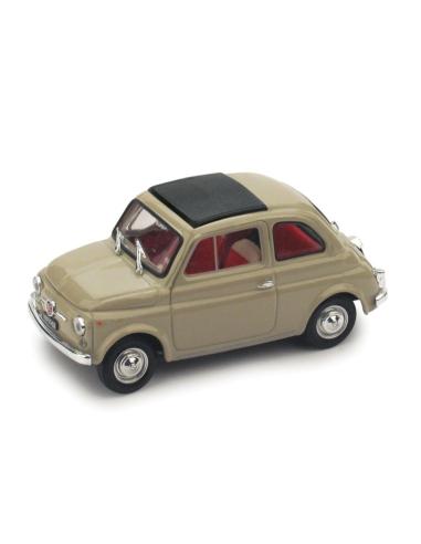Coche de metal en miniatura Fiat 500F Techo Cerrado (1965) Brumm R455-10 escala 1/43
