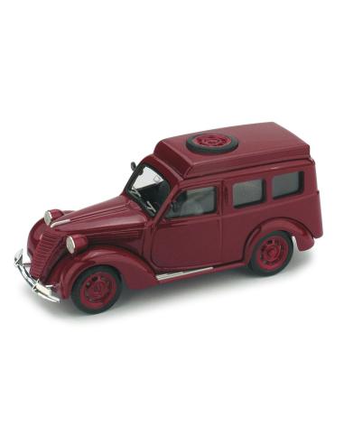Coche de metal en miniatura Fiat 1100 Furgón "Carabinieri Radio" (1950) Brumm R460B escala 1/43