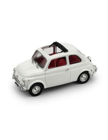 Coche de metal en miniatura Fiat 500L Techo Abierto (1968) Brumm R464-03 escala 1/43
