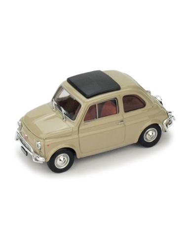 Coche de metal en miniatura Fiat 500L Techo Cerrado (1968) Brumm R465-09 escala 1/43