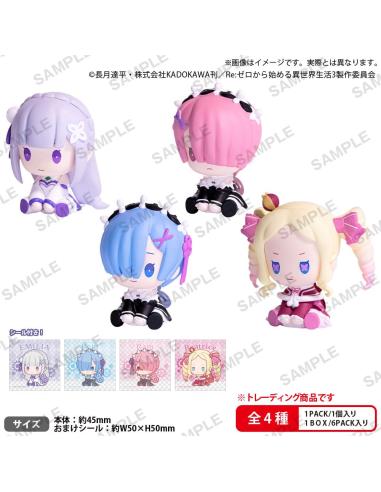 Bushiroad Re:Zero Starting Life in Another World figuras PVC Petatto Clockworks Mascot Box Ver. 4 cm Surtido (6)